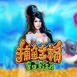 Fu Fish online game logo by Skywind Group on casinacasinoo.eu